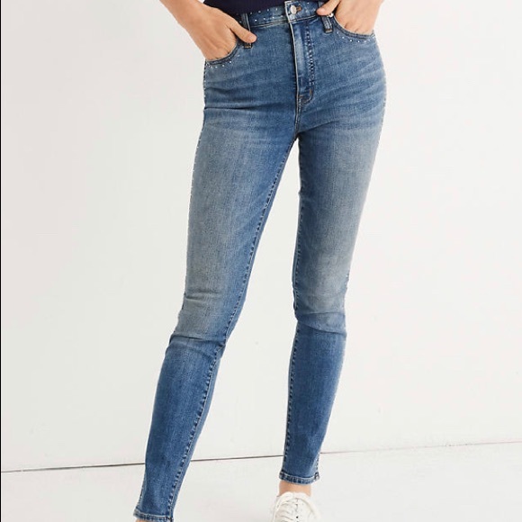 HP🌟🎈Madewell ✨NWTs✨10" High-Rise Stud Edition - Picture 4 of 10